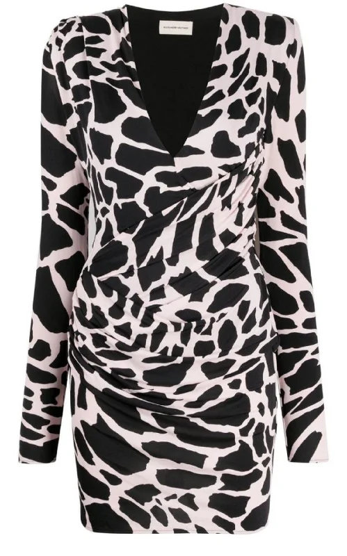 Giraffe Print Mini Dress