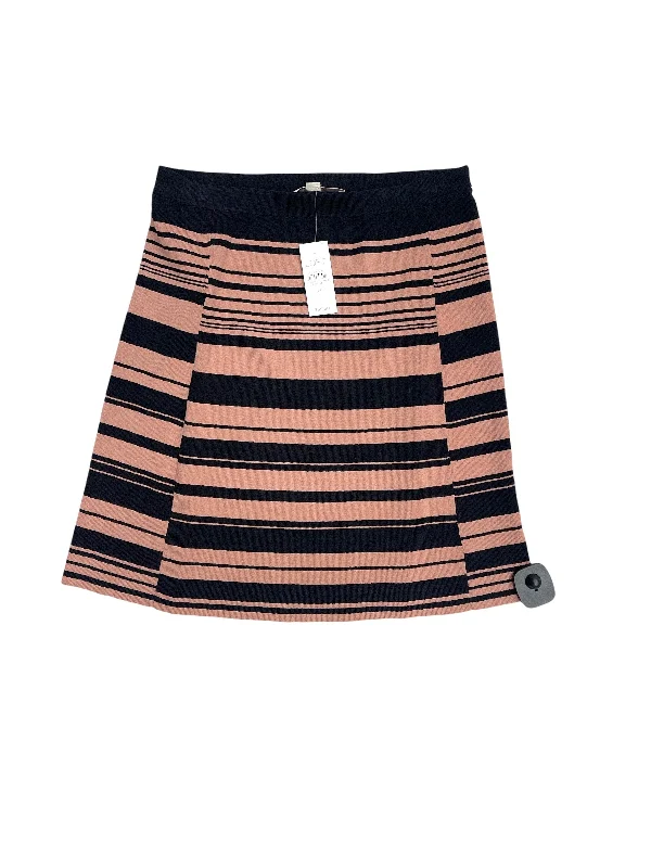 Skirt Midi By Loft In Striped Pattern, Size: Xs