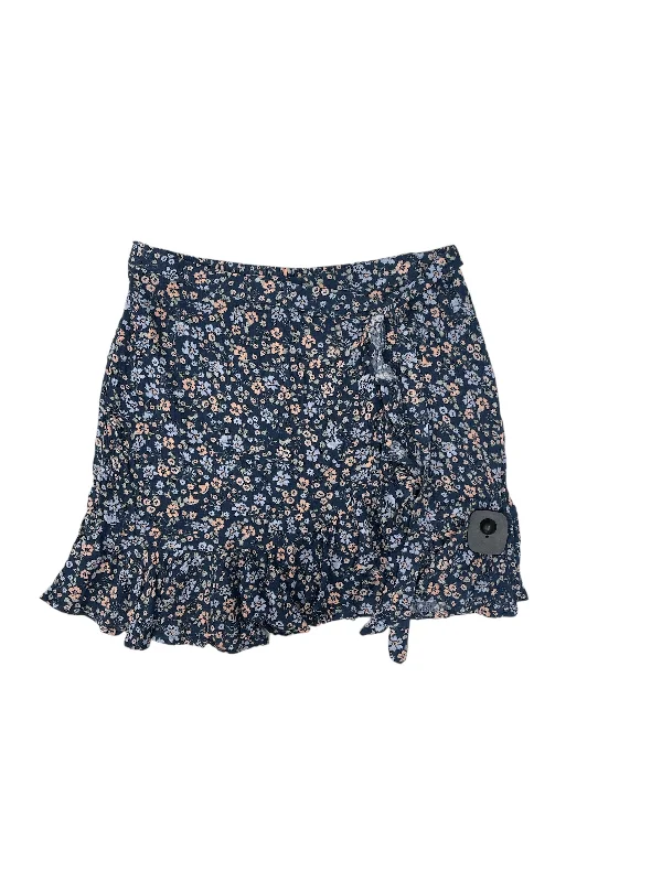 Navy Skirt Mini & Short Hippie Rose, Size M