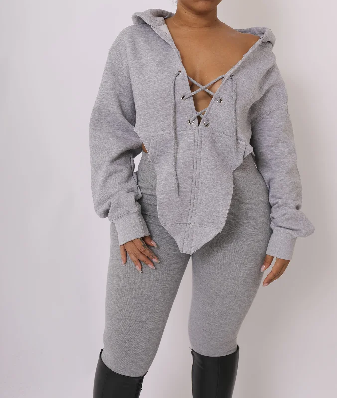 Corset LA Winter Hoodie (gray)