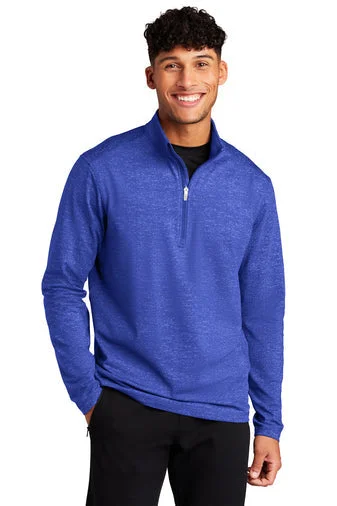 Sport-Tek ® ST855 Sport-Wick ® Stretch Reflective Heather 1/2-Zip Pullover