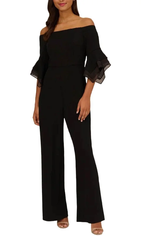 Adrianna Papell AP1E209617 - Flounce Sleeve Jumpsuit