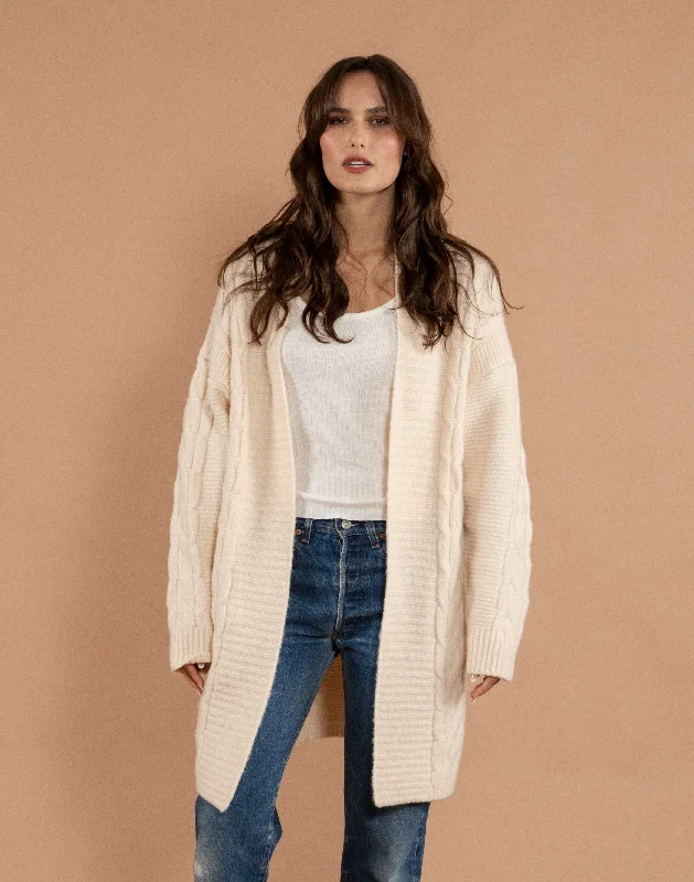 Sonia Long Open Cardigan