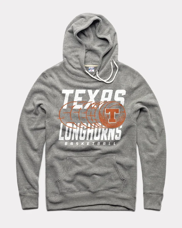 Texas Trailing Basketball Vintage Grey Hoodie