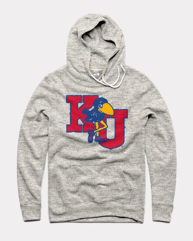 Kansas Marching Jayhawks Athletic Grey Hoodie