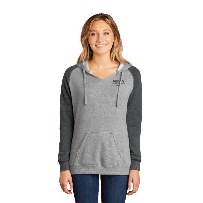 Ladies Lightweight Fleece Raglan Hoodie