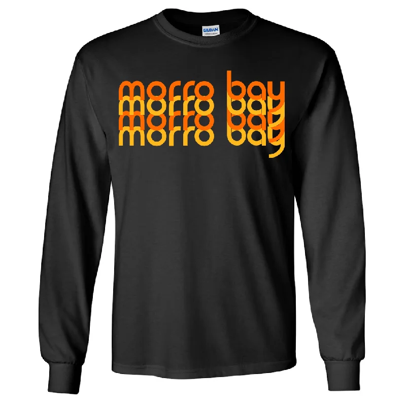 Morro Bay Sunset Stack Long Sleeve Shirt