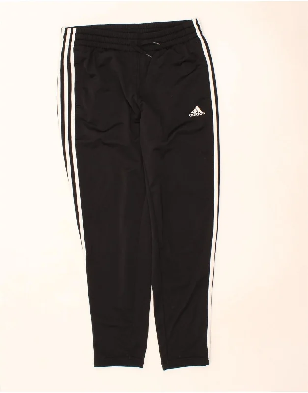 ADIDAS Womens Tracksuit Trousers UK 12/14 Medium  Black Polyester