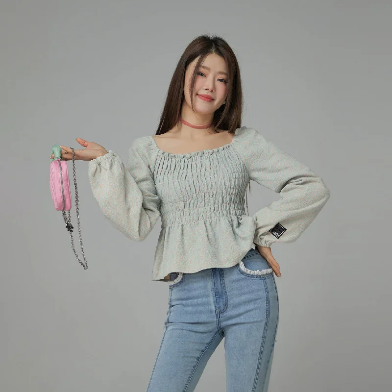 Soft Voice Off-The-Shoulder Blouse