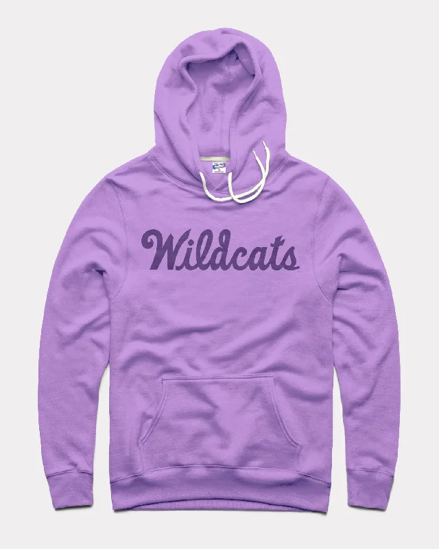 Wildcats Script Lavender Hoodie