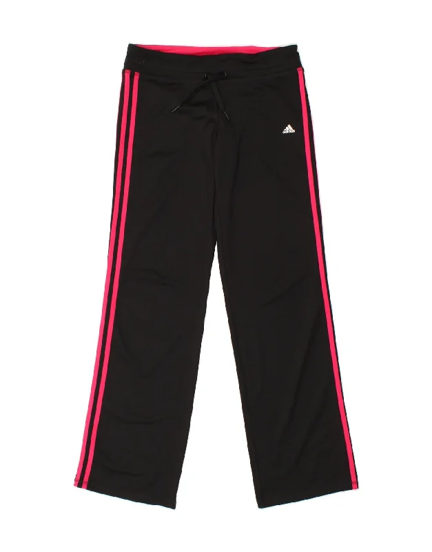 ADIDAS Womens Climalite Tracksuit Trousers UK 12/14 Medium  Black