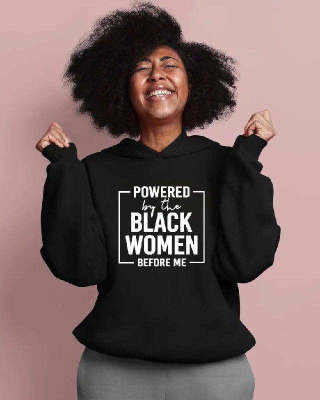 Powered By The Black Women Long Sleeve Hoodie