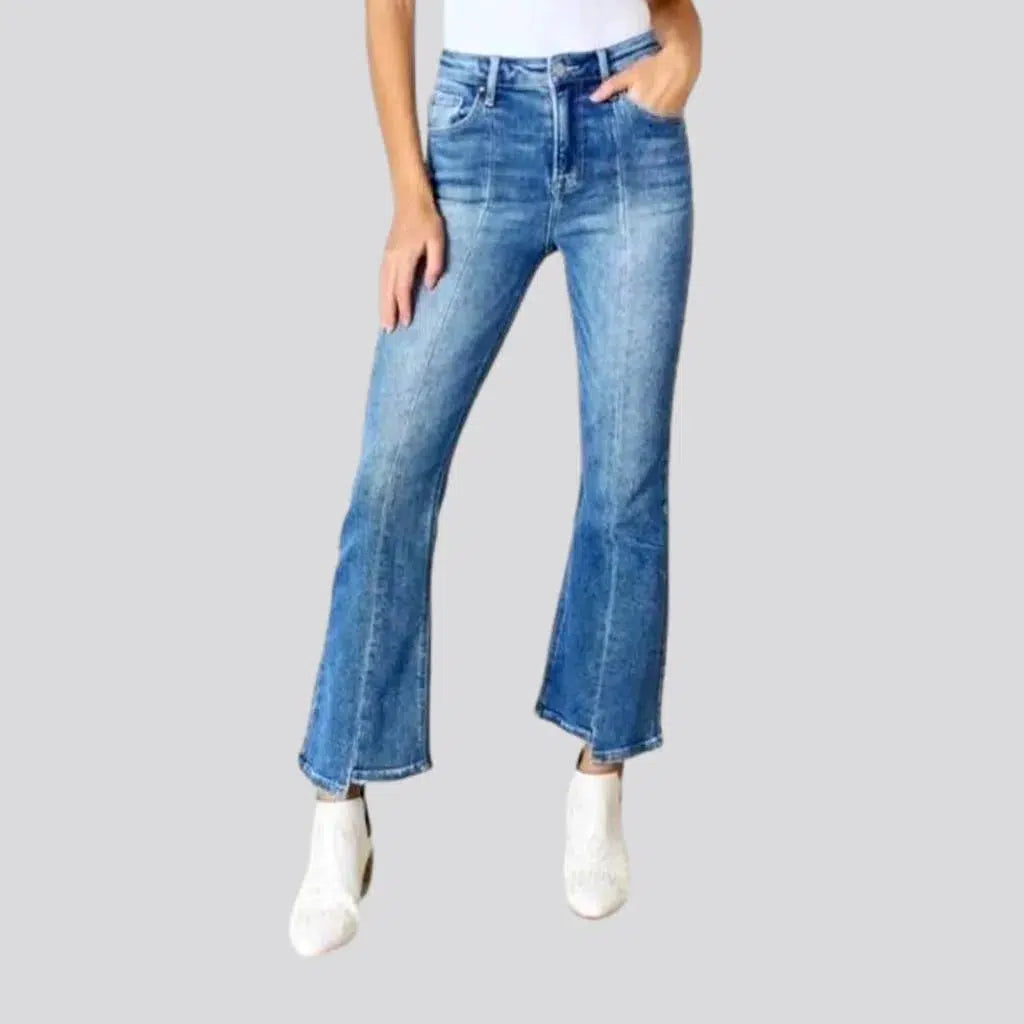 Bootcut women's light-wash jeans