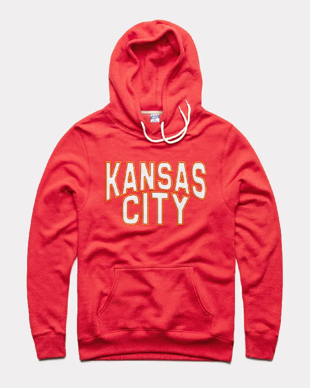 Kansas City Tonal Puff Ink Red Hoodie