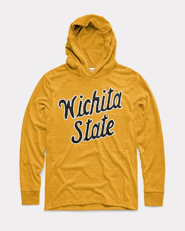 Wichita State Script Gold Lightweight Hoodie