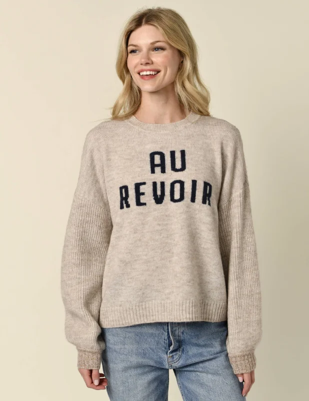 Sundry Au Revoir Insarsia Sweater in Oyster