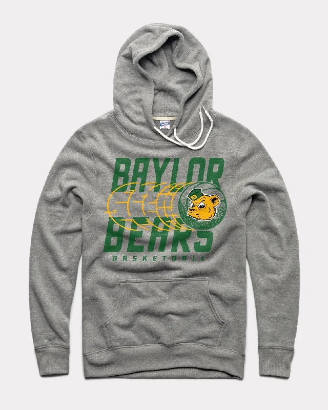 Baylor Trailing Basketball Vintage Grey Hoodie