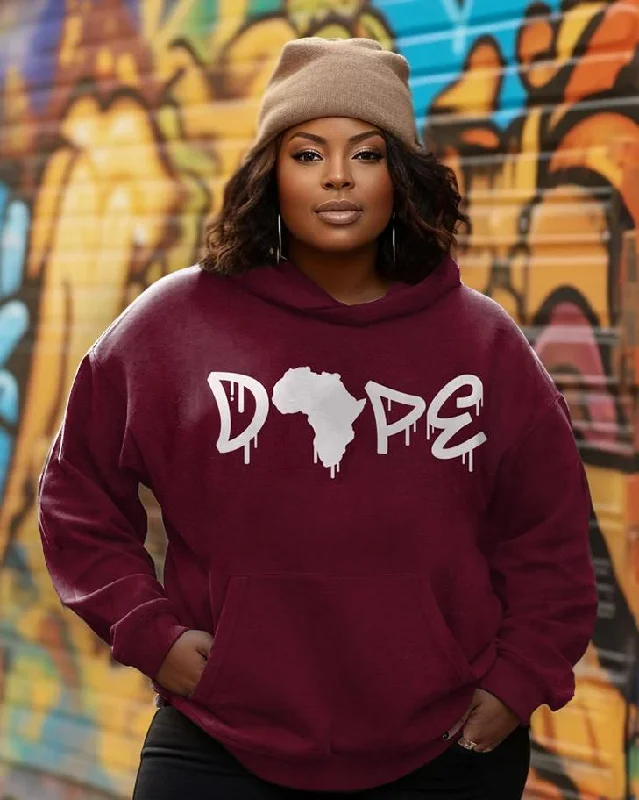 Dope Black Gir Long Sleeves Hoodie