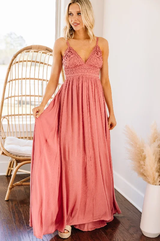 Full Of Grace Mauve Pink Maxi Dress