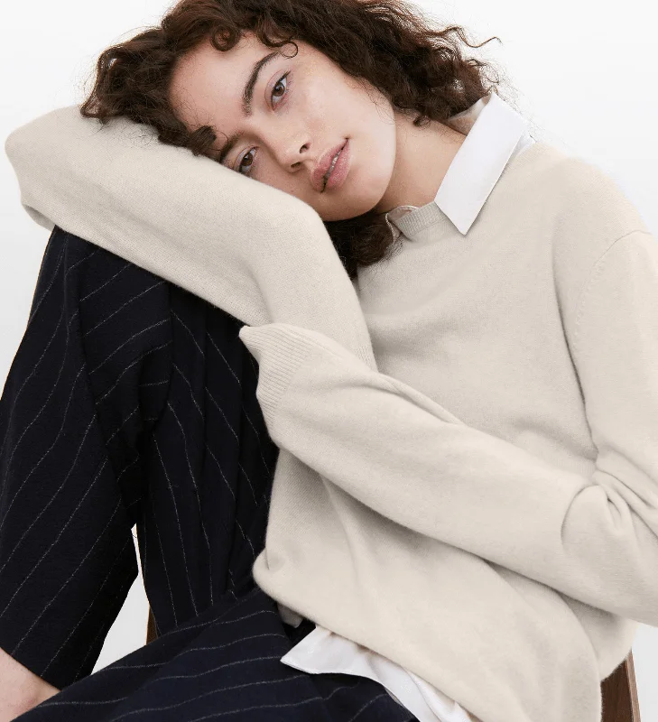 The Women’s Basic Crewneck Cashmere Sweater