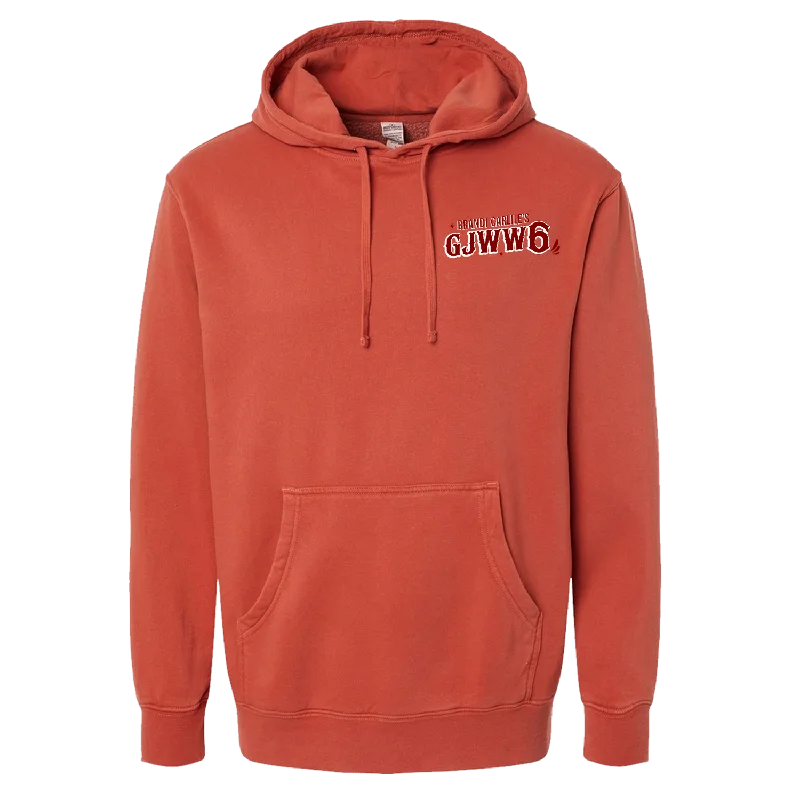 Embroidered Hoodie - Pigment Amber