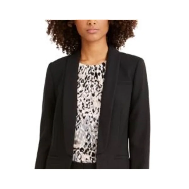 Calvin Klein Women's Parker Twill Blazer Black Size 10