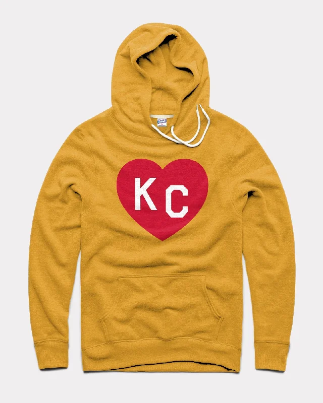 Gold & Red KC Heart Hoodie