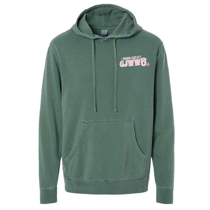 Embroidered Hoodie - Pigment Alpine Green