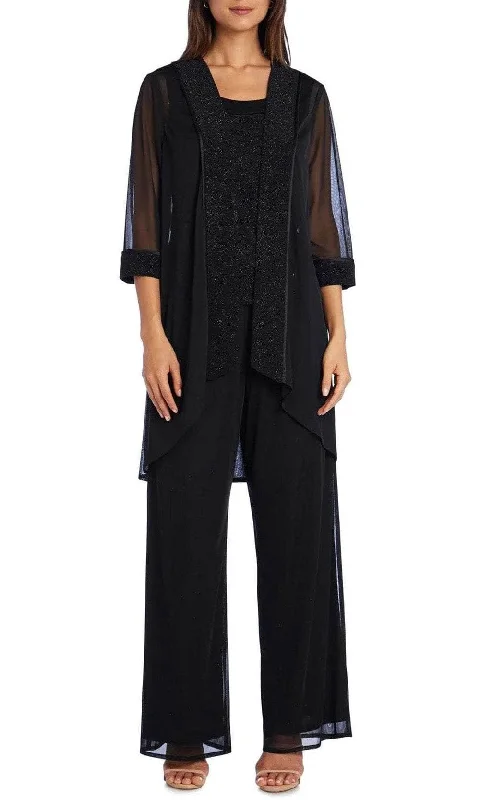 R&M Richards 5005 - 3-Piece Matte Duster Pantsuit