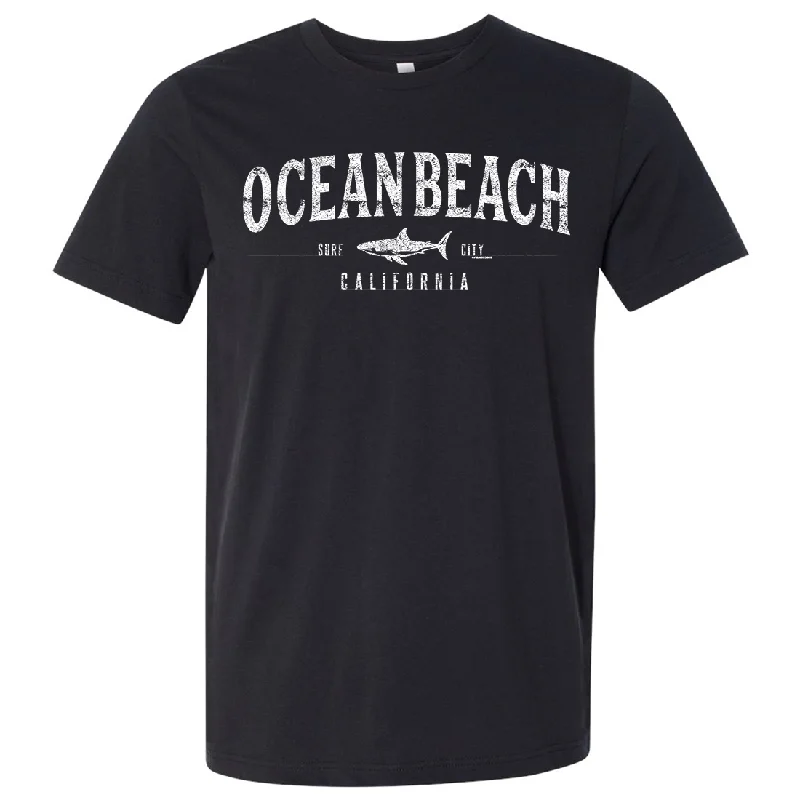 Ocean Beach California Asst Colors Mens Lightweight Fitted T-Shirt/tee