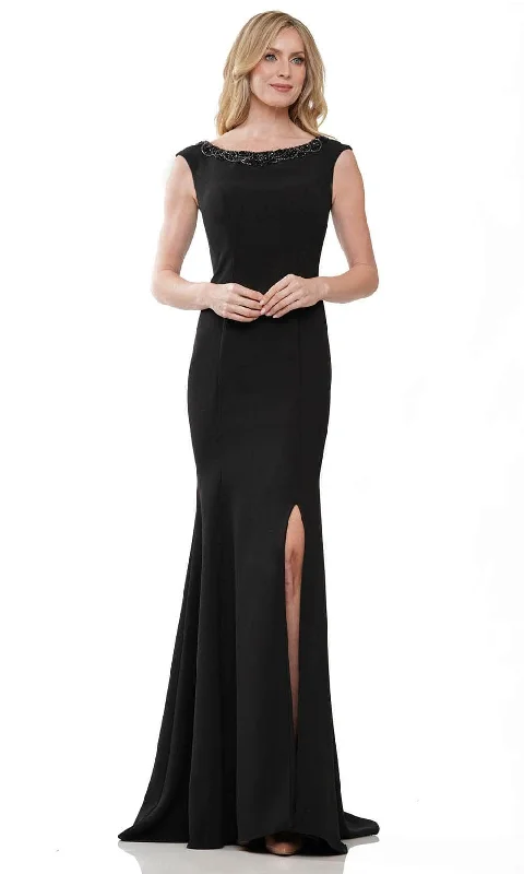 Marsoni by Colors MV1247 - Cap Sleeve Mermaid Evening Gown