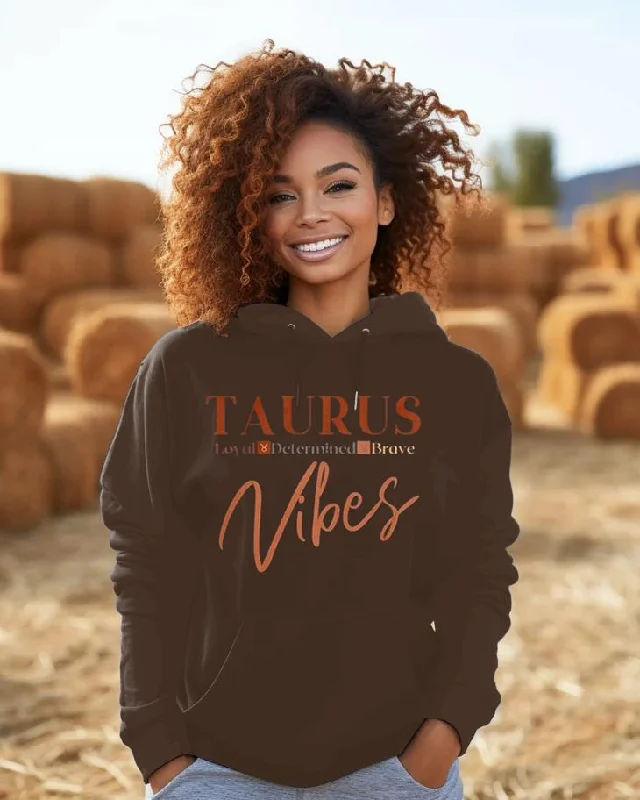 Taurus Vibes Letter Long-sleeved Hoodie