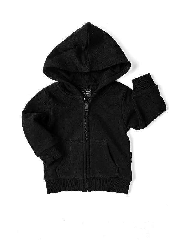 Classic Zip Hoodie - Black