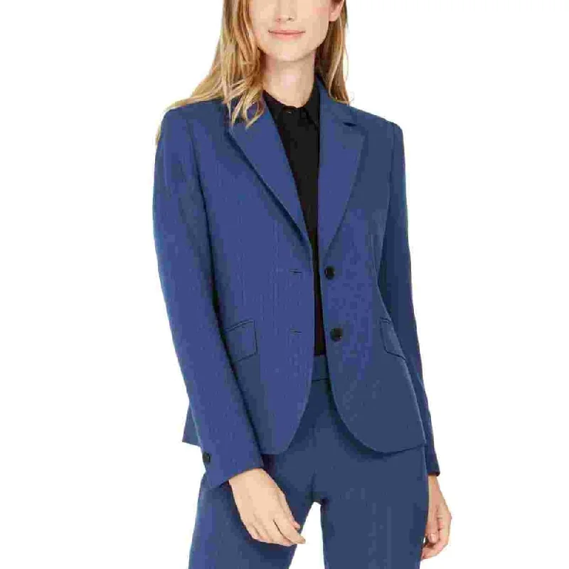 Anne Klein Women's Pinstriped Blazer Blue