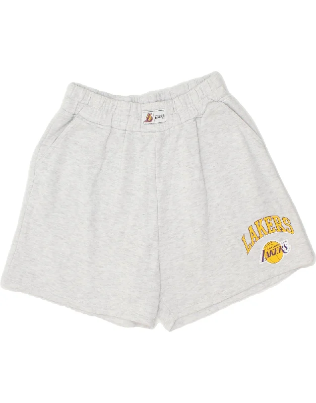 NBA Womens Los Angeles Lakers Graphic Sport Shorts UK 12/14 Medium  Grey