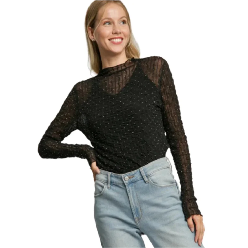 Women's Stretch Lace Long Sleeve