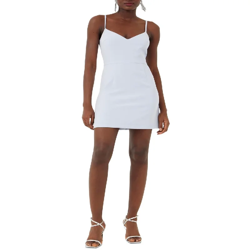 French Connection Womens Pleated Short Mini Dress