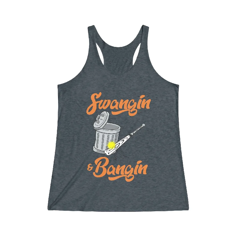 Swangin & Bangin Women's Tri-Blend Racerback Tank