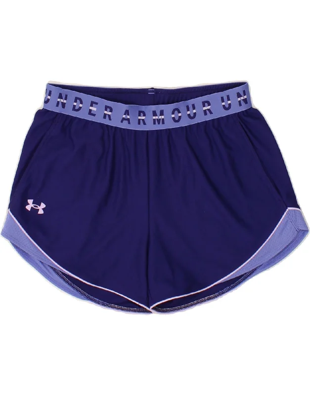 UNDER ARMOUR Womens Sport Shorts UK 6 XS  Purple