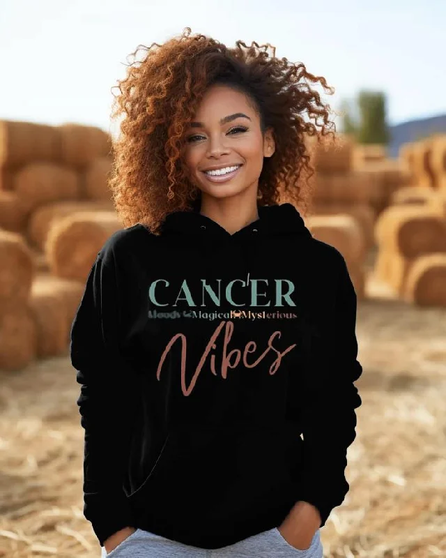 Cancer Vibes Letter Long-sleeved Hoodie