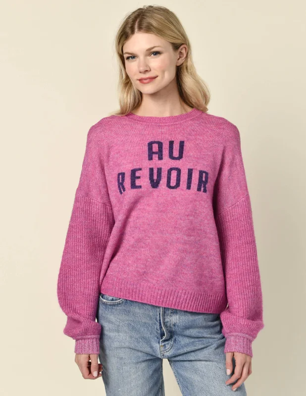 Sundry Au Revoir Insarsia Sweater in Fuscia Gem