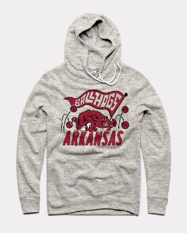 Arkansas Ballhogs Athletic Grey Hoodie