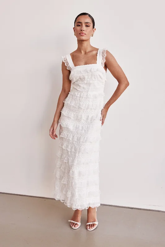 Camilla Maxi Dress (White)