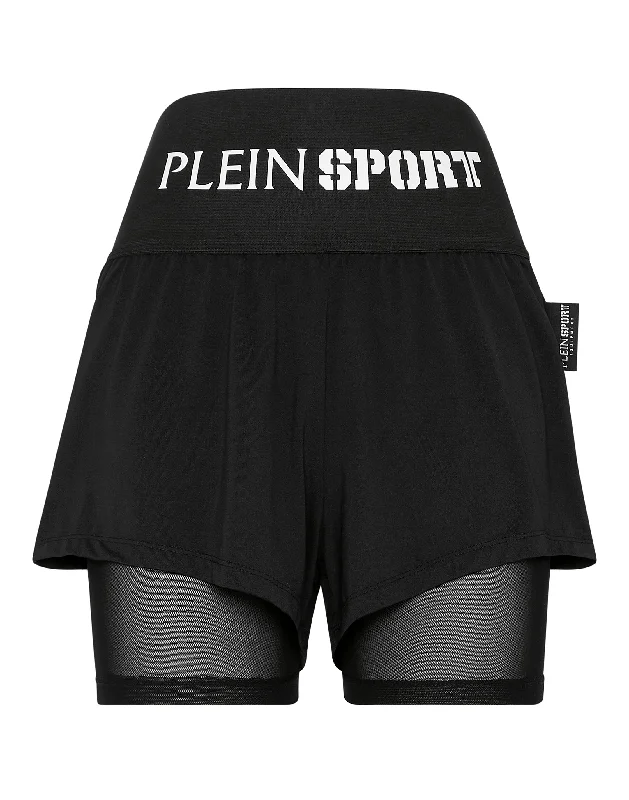 Double-layered Jogging Shorts Plein Sport