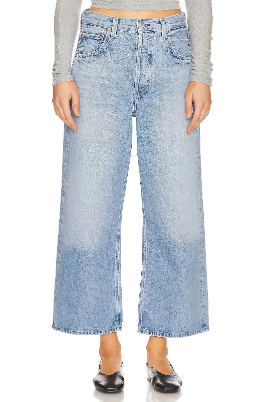 Gaucho Vintage Wide Leg Jeans In Misty