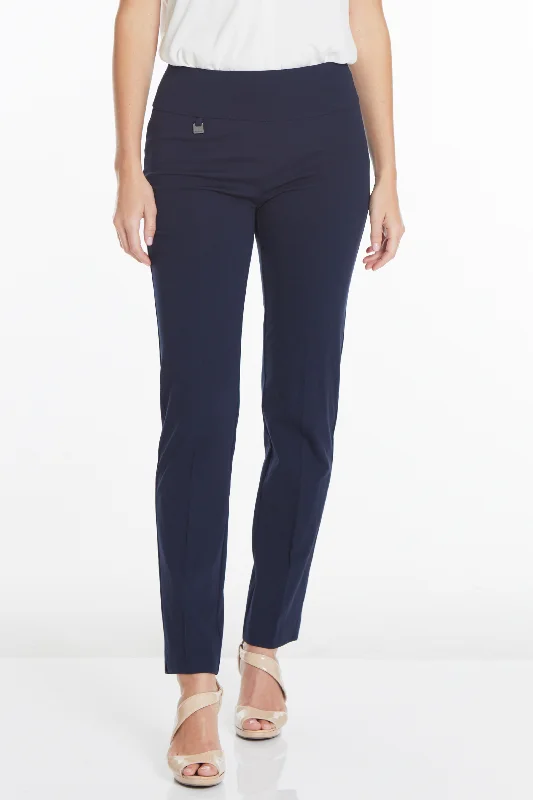 Elastic Waist Ankle Pants - Midnight