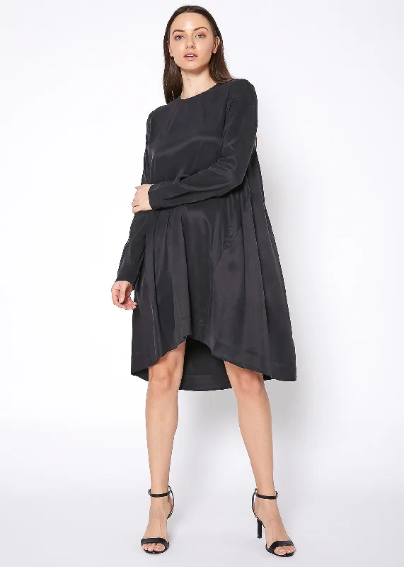 Women's Basic Long Sleeve Crew Neck Dress