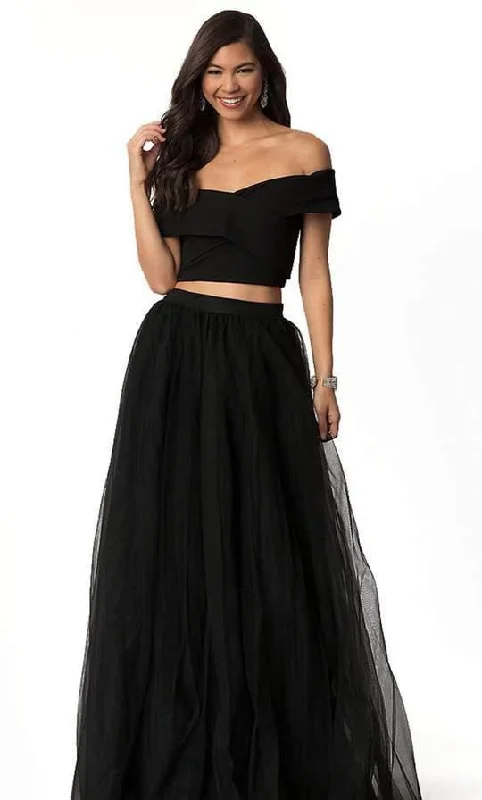 Harper And Lemon - Two-Piece Off-Shoulder Croptop Tulle Gown 221112SC