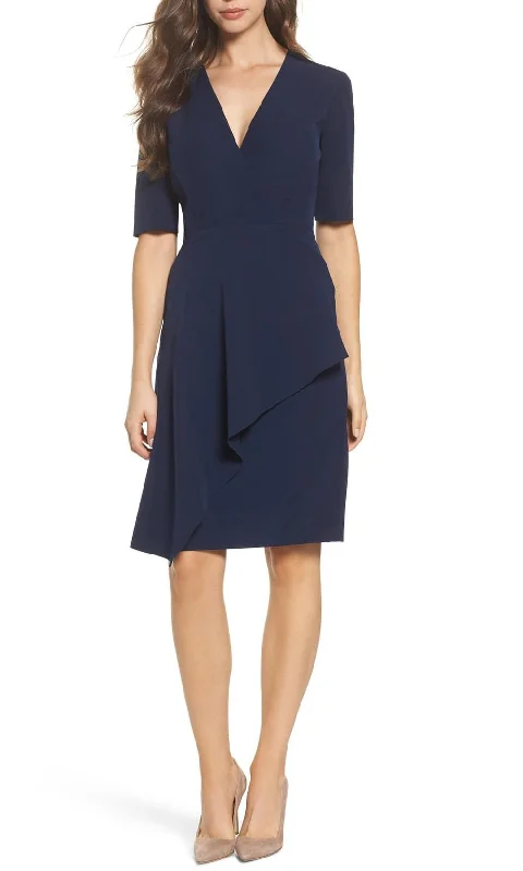 Maggy London - G3278MSC V Neck Wrap Dress